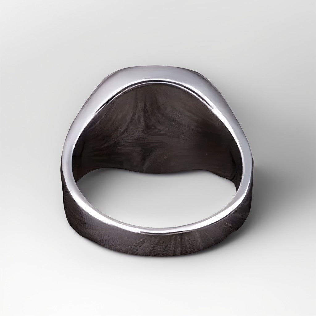 Bague Argent Homme | Modèle Chevalière Léopard – Argent 925 - Oxior