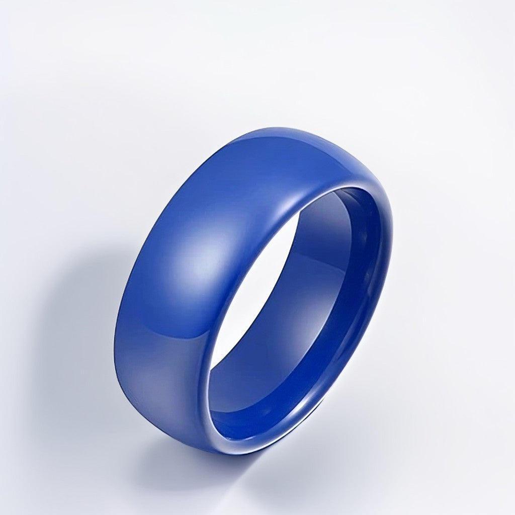 Bague Céramique Homme | Bleu Classique - Oxior