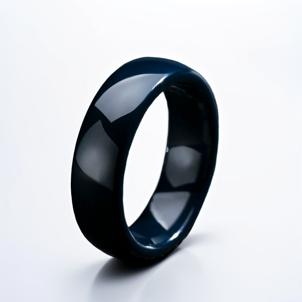 Bague Céramique Homme | Bleu Encre Classique - Oxior