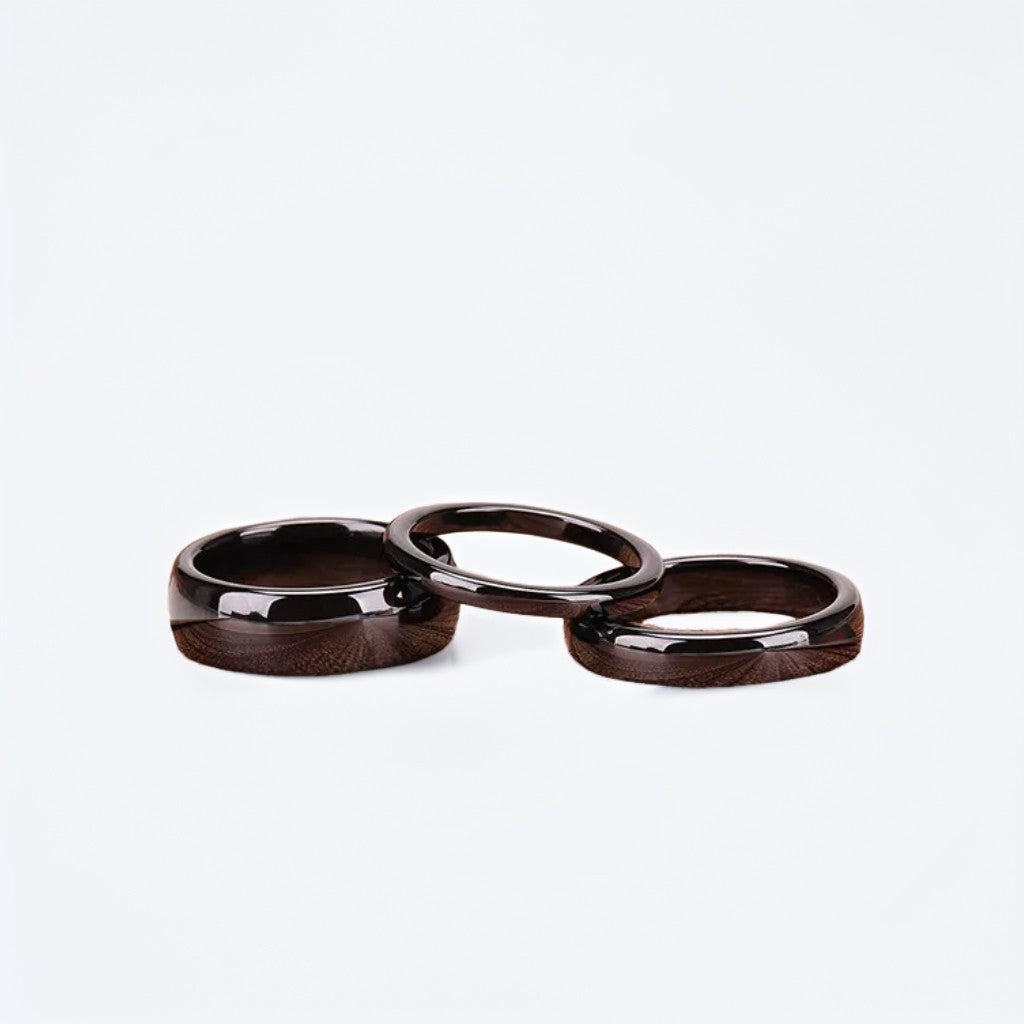 Bague Céramique Homme | Noir Classique - Oxior