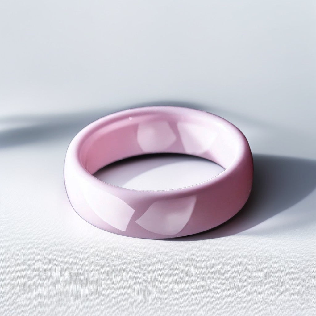 Bague Céramique Homme | Rose Classique - Oxior