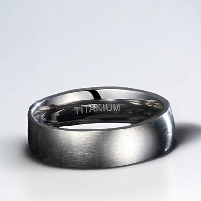 Bague Alliance | Brossé Titane Argenté - Oxior