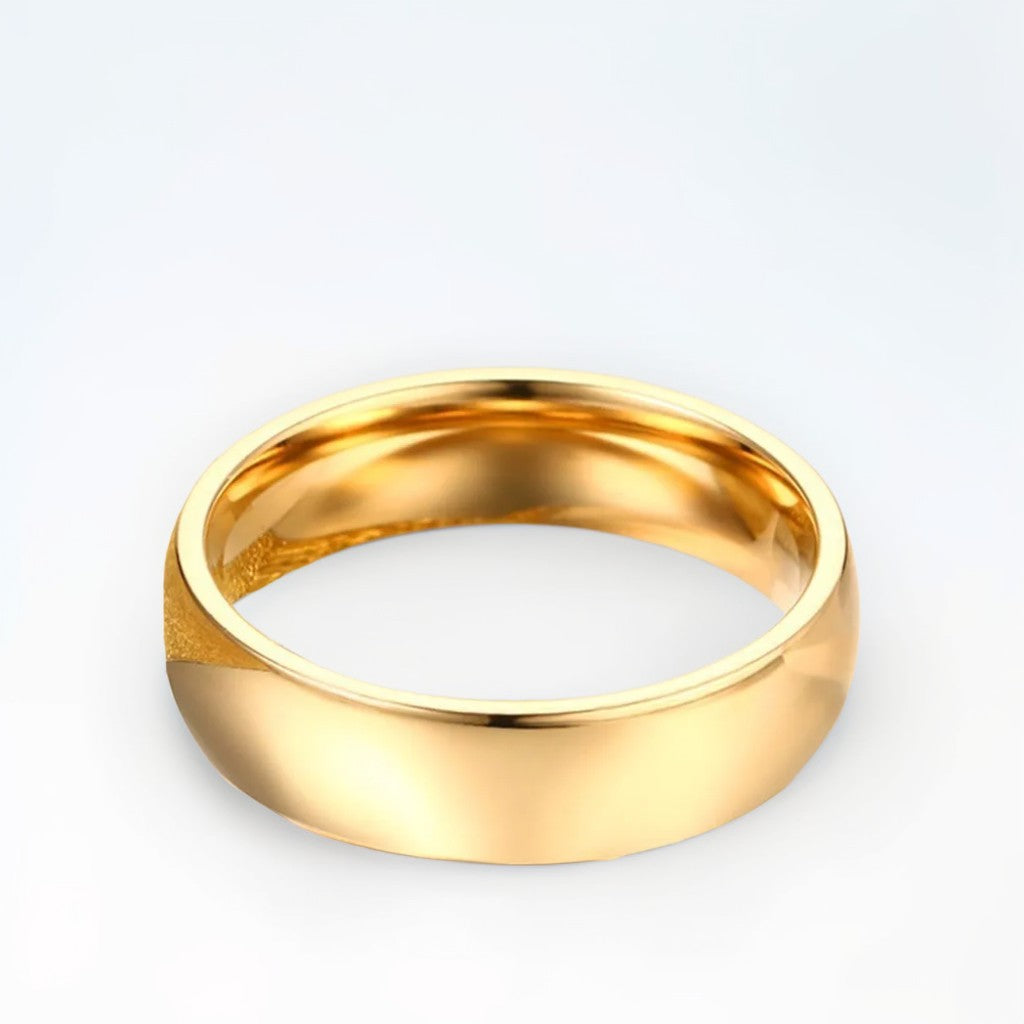 Bague Alliance | Classique Doré - Acier Inoxidable - Oxior