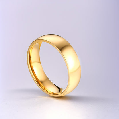 Bague Alliance | Classique Dorée - Acier Inoxidable - Oxior