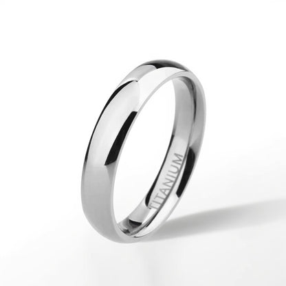 Bague Alliance | Classique Titane Argenté - Oxior