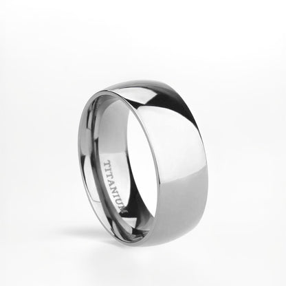 Bague Alliance | Classique Titane Argenté - Oxior