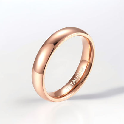 Bague Alliance | Classique Titane Or Rose - Oxior