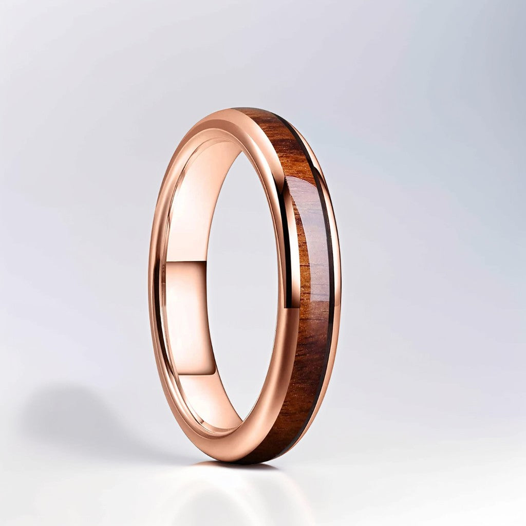 Bague Alliance | Modèle Intemporel - Acier Or Rose - Oxior
