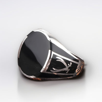 Bague Argent Homme | Modèle Chevalière Double Sabre – Argent 925 - Oxior