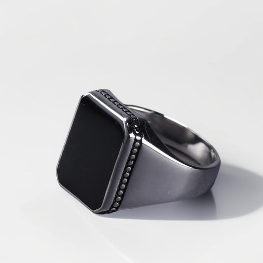 Bague Argent Homme | Modèle Chevalière Intemporelle – Argent 925 - Oxior