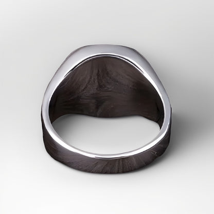 Bague Argent Homme | Modèle Chevalière Léopard – Argent 925 - Oxior