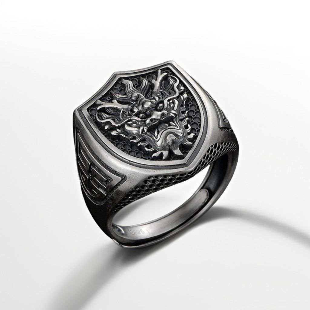 Bague Argent Homme | Modèle Chevalière Oni - Argent Sterling 925 - Oxior