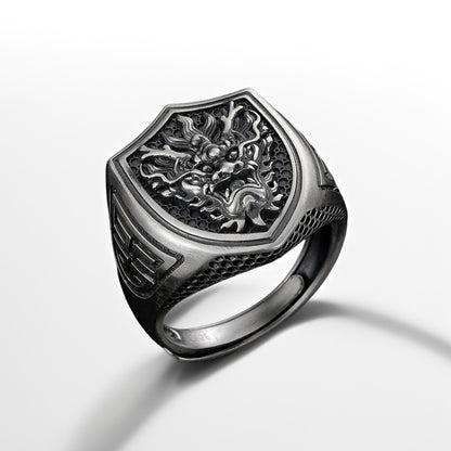 Bague Argent Homme | Modèle Chevalière Oni - Argent Sterling 925 - Oxior