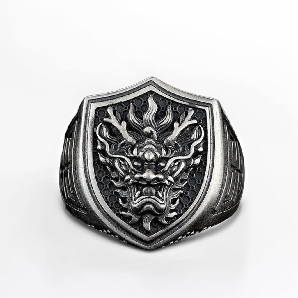 Bague Argent Homme | Modèle Chevalière Oni - Argent Sterling 925 - Oxior