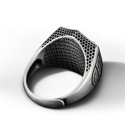 Bague Argent Homme | Modèle Chevalière Oni - Argent Sterling 925 - Oxior