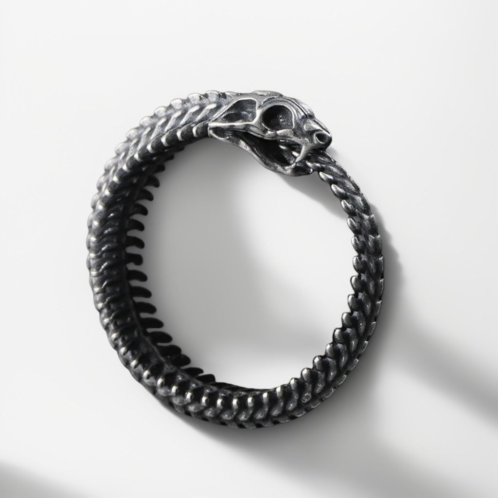 Bague Argent Homme | Modèle Serpent - Argent Sterling 925 - Oxior