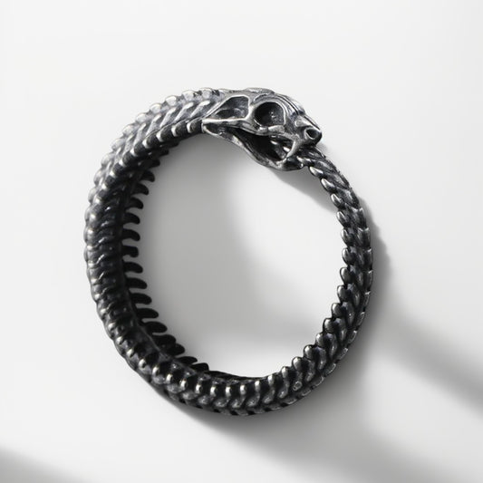 Bague Argent Homme | Modèle Serpent - Argent Sterling 925 - Oxior