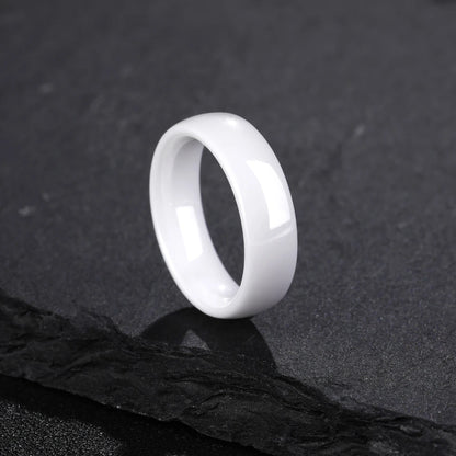 Bague Céramique Homme | Blanc Classique - Oxior