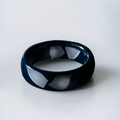 Bague Céramique Homme | Bleu Encre Classique - Oxior