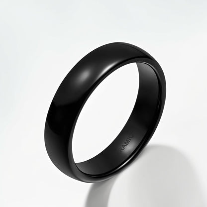 Bague Céramique Homme | Noir Classique - Oxior