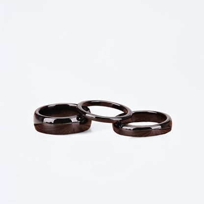 Bague Céramique Homme | Noir Classique - Oxior
