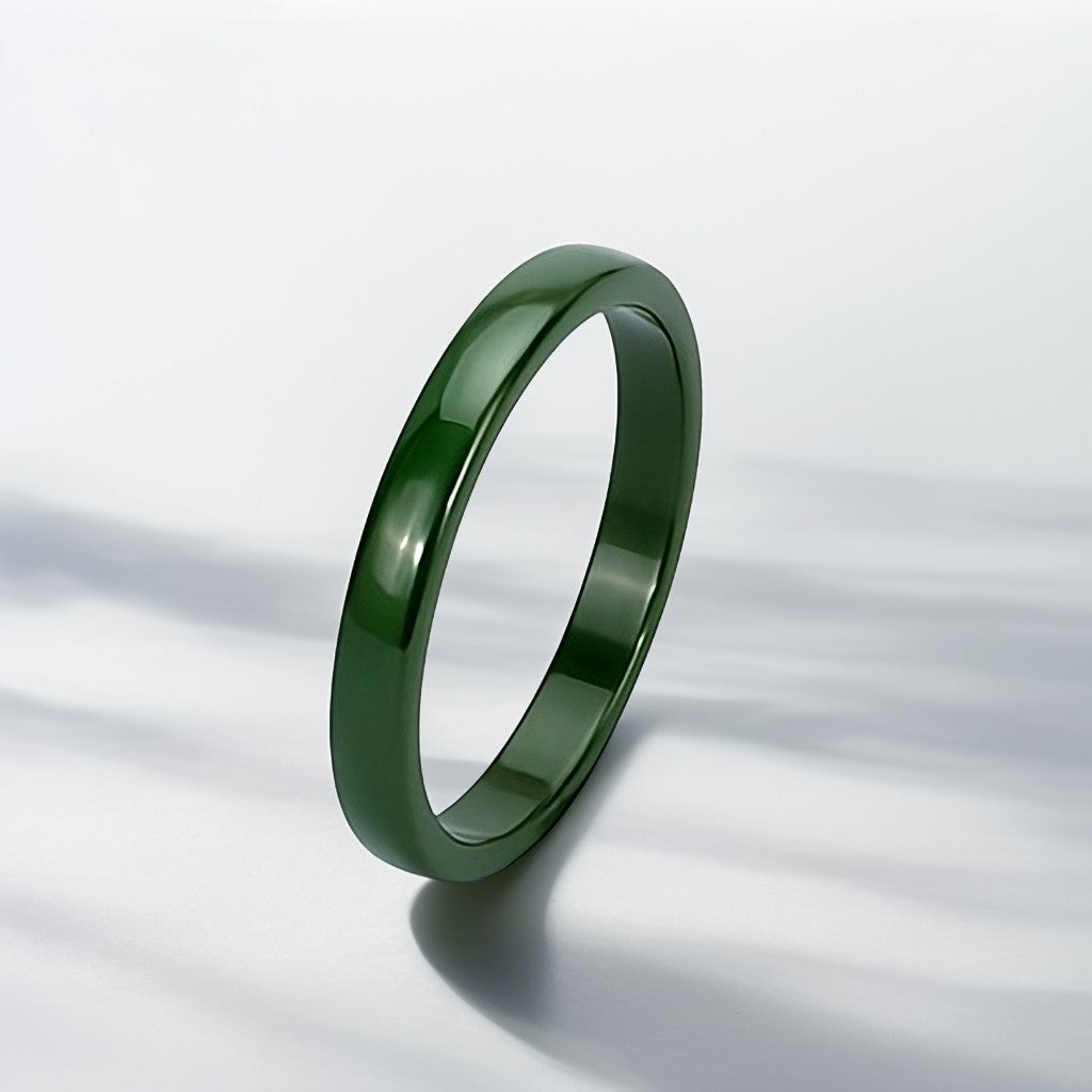 Bague Céramique Homme | Vert Classique - Oxior