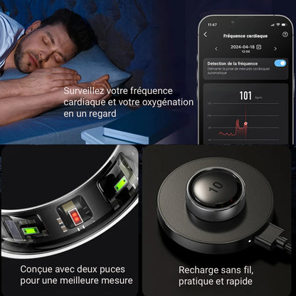 Bague Connectée Homme | Modèle R10 - Argenté - Oxior