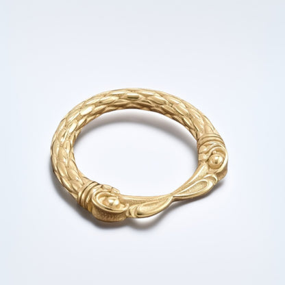 Bague Homme Dorée | Modèle Becs d'Aigles – Acier Inoxydable - Oxior